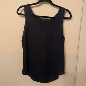 Navy Banana Republic Tank with Trim